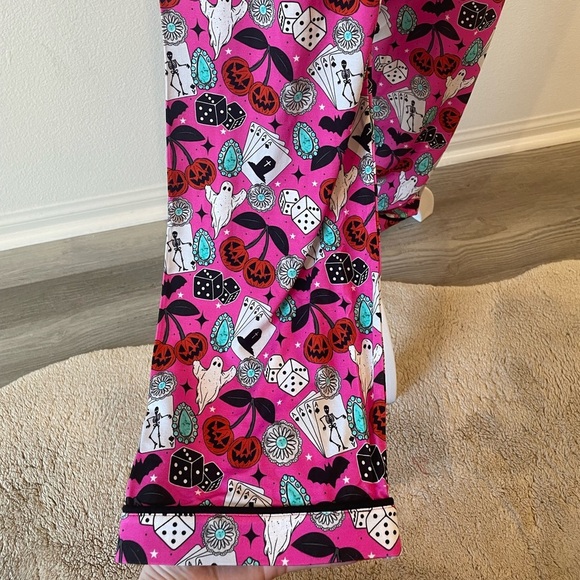SaddleandSage Pink Halloween Bamboo PJ Set - Picture 7 of 9